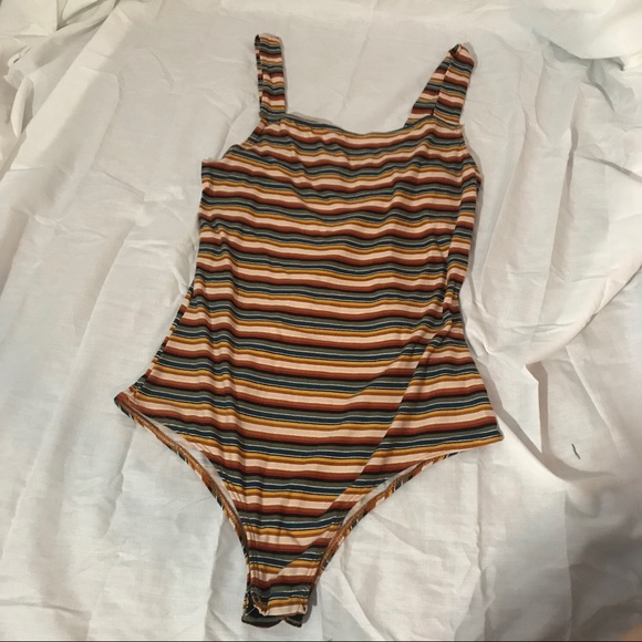 Multicolored Striped Rue21 One Piece - Picture 3 of 4